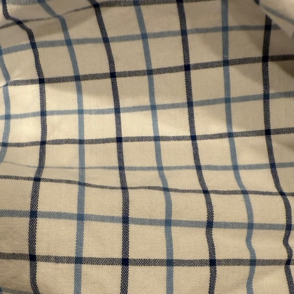 Serena & Lily Blue and White Plaid 4 piece Cal King Sheet set - Picture 4 of 4